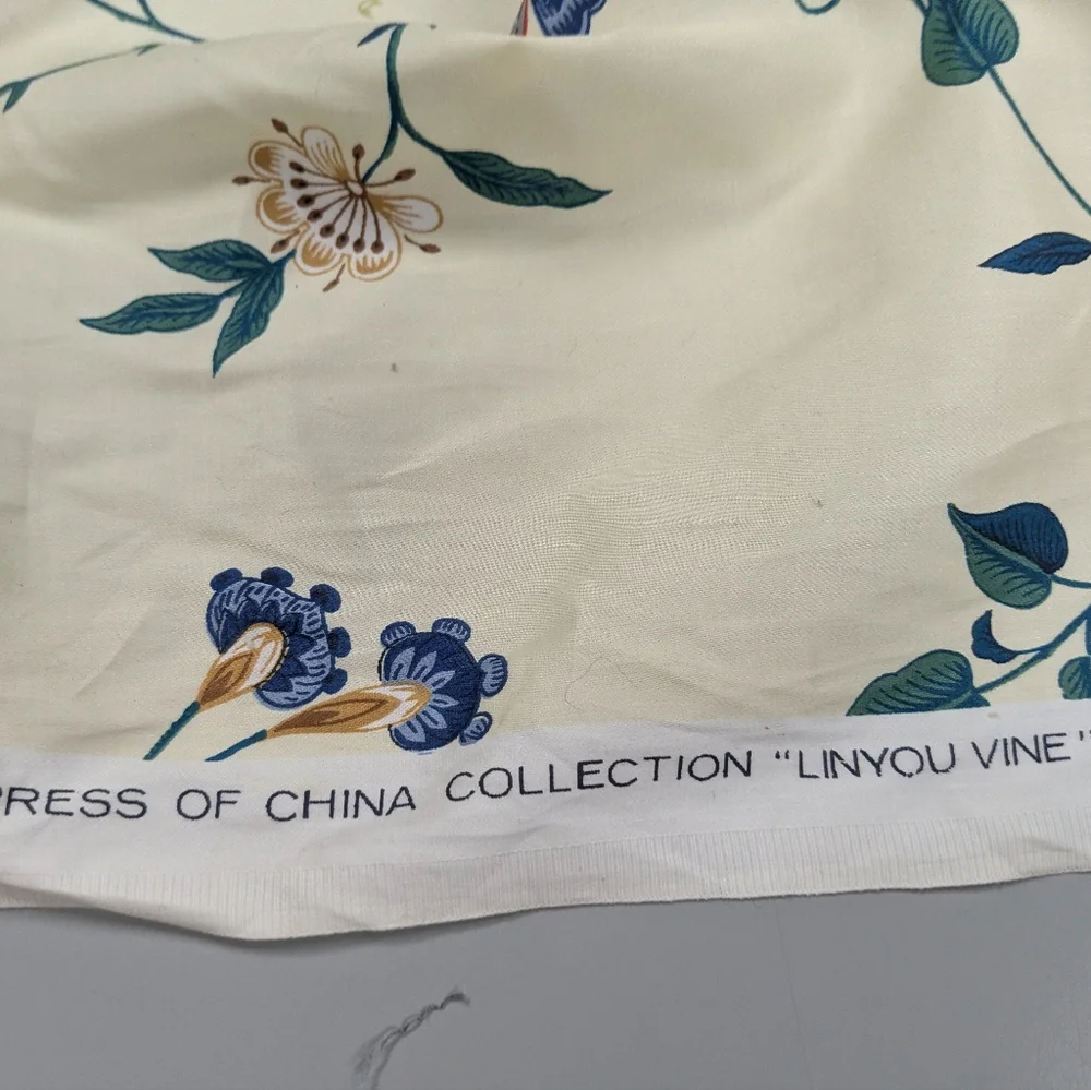 Fabric NWOT Schumacher Screen Print By The Yard Linyou Vine VTG Empress Of China